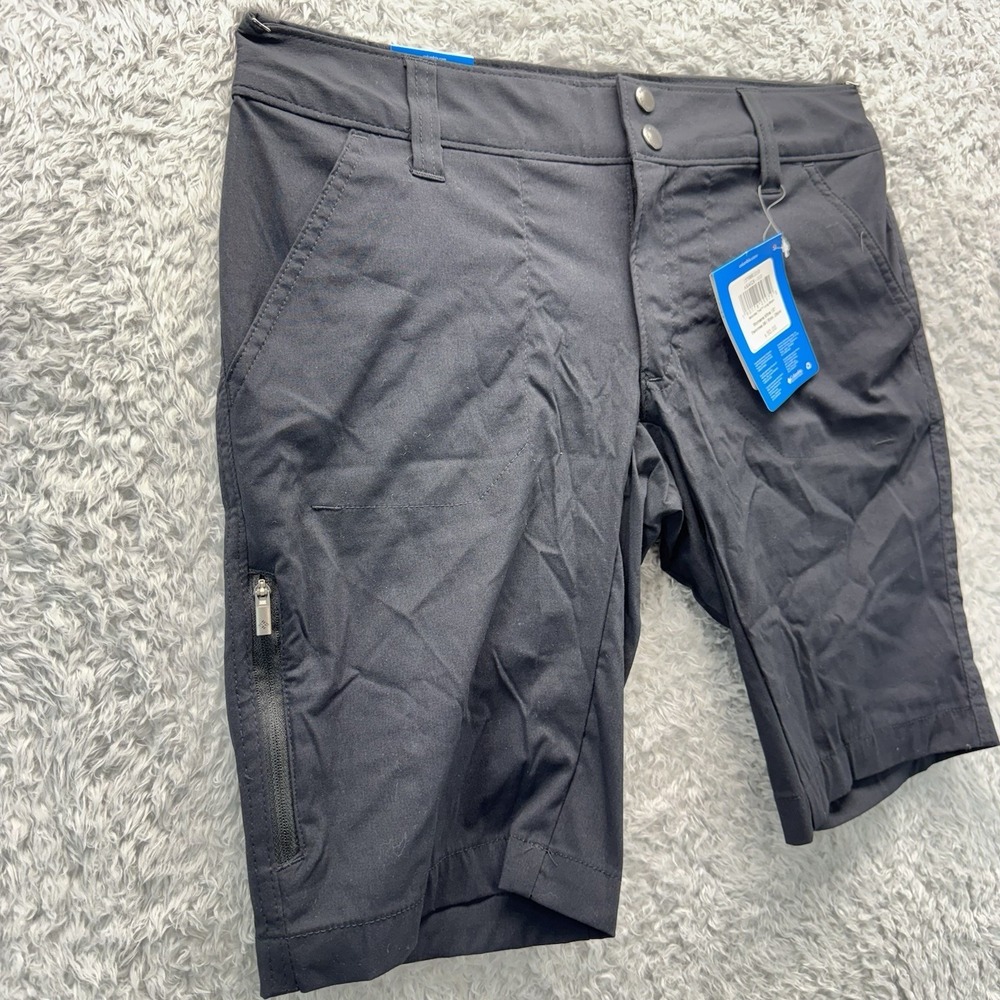 Columbia Shorts Womens 6 Black Saturday Trail Long Performance Hiking 10" - Picture 4 of 8